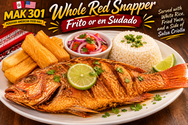 Fry Whole Red Snapper.