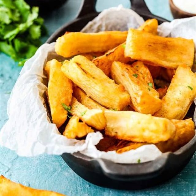 Fried yuca.