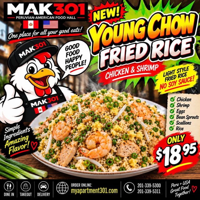 YOUG CHOW CHAUFA RICE.