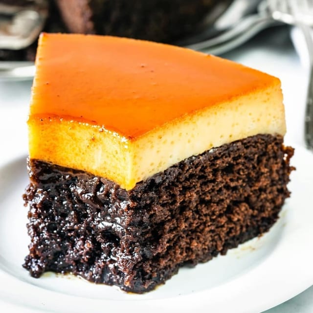 Grande Choco flan.