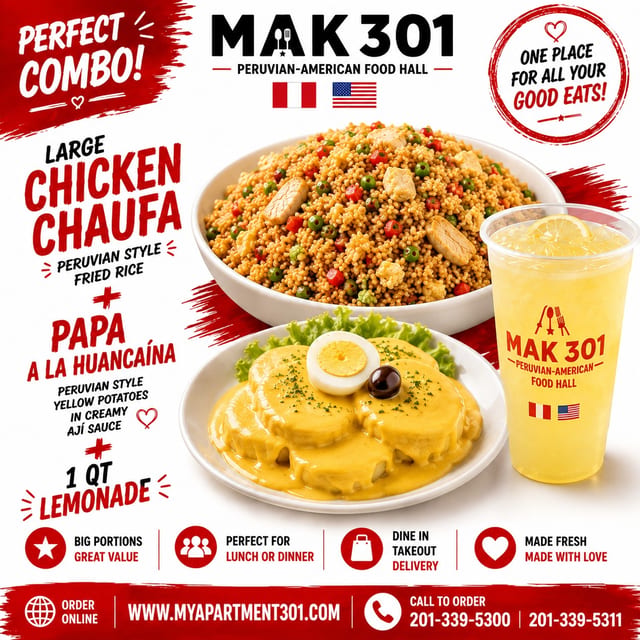 CHICKEN CHAUFA DINNER For 2.