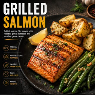 GRILLED FAROE ISLAND SALMON