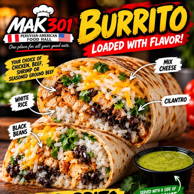 Chicken Burritos.