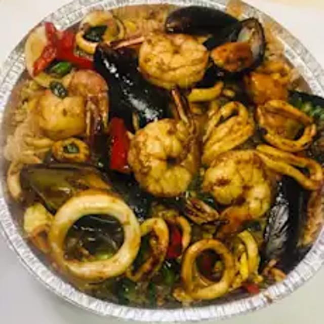 Arroz Chaufa Mariscos.