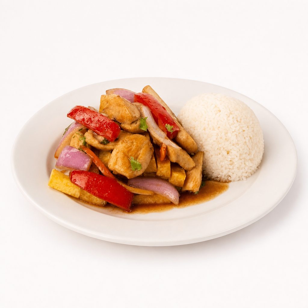 Lomo Saltado Chicken.