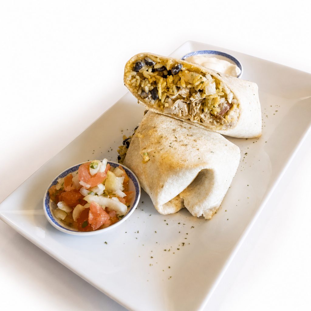 Fajita Veggie & avocado Burrito.