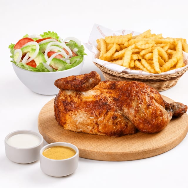 1/2 Chicken Combo.