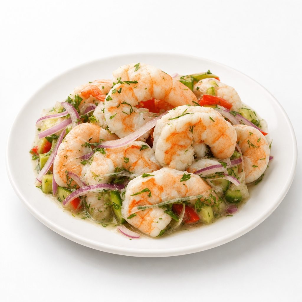 Ceviche de Camarones.