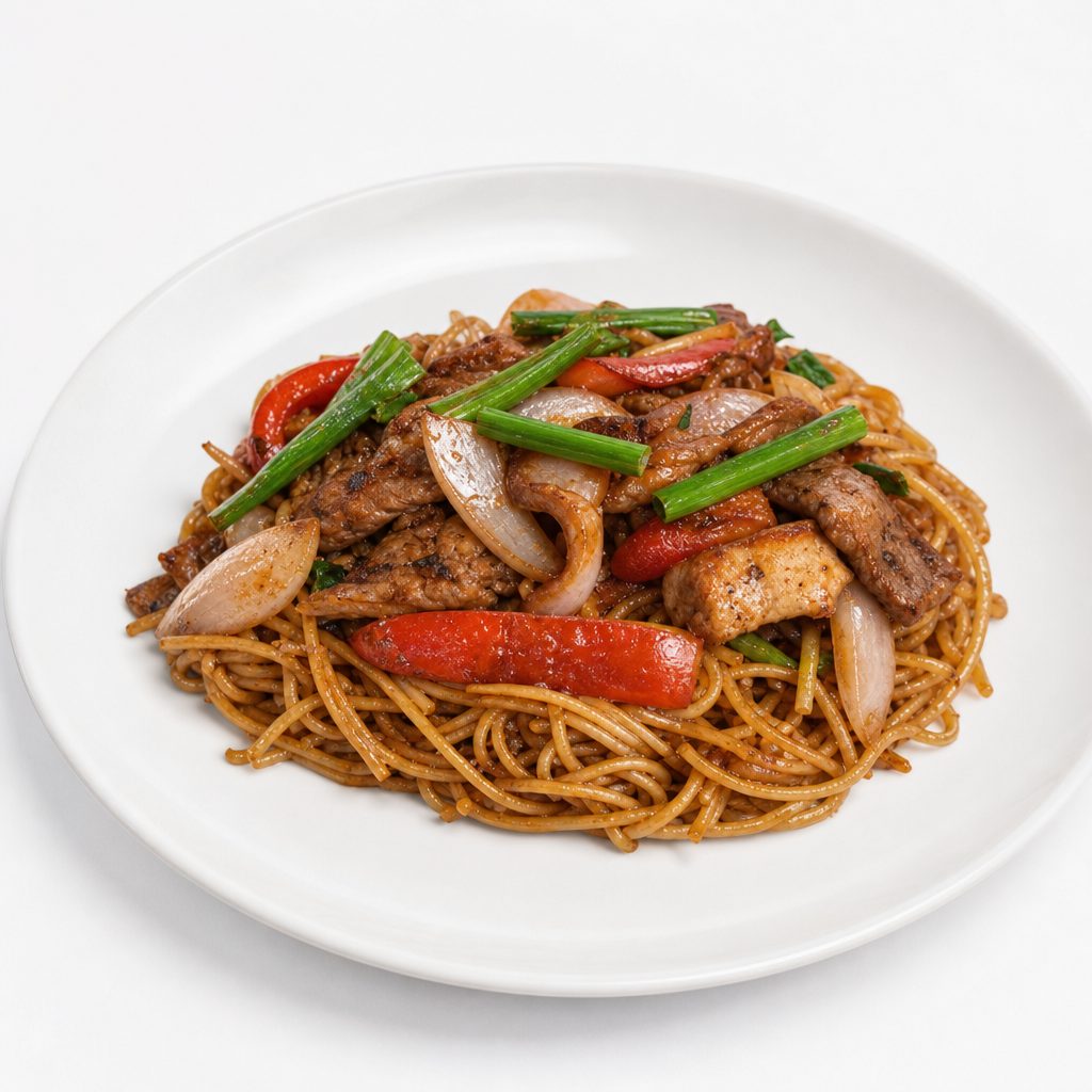 Tallarin Saltado Beef.