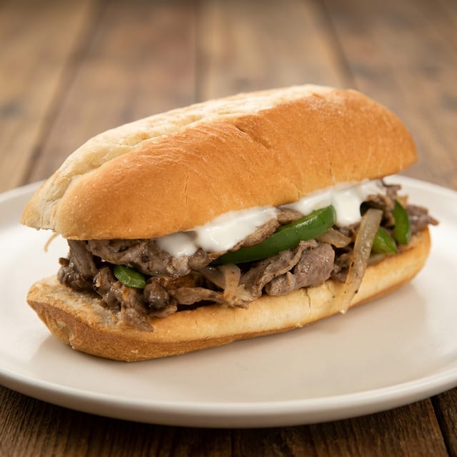 CHEESESTEAK Sandwich.