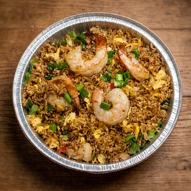 Arroz Chaufa Shrimp.