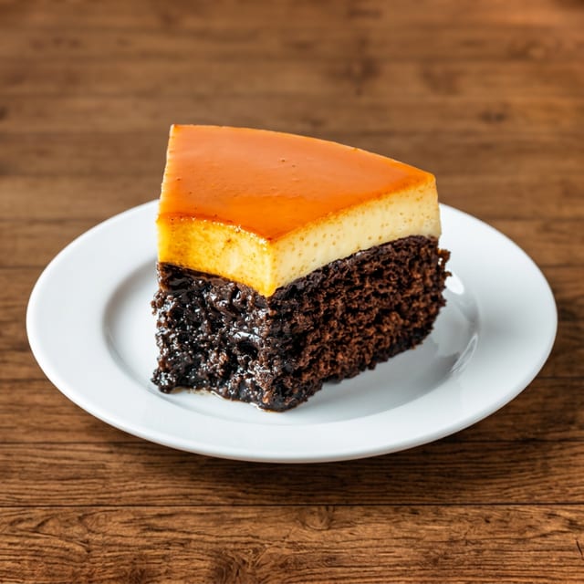 Grande Choco flan.